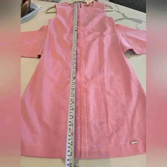 COPY - NWT $229 Ted Baker Papron Tie Front Dress-Pink-(Ted Baker Size 1) - Picture 10 of 13